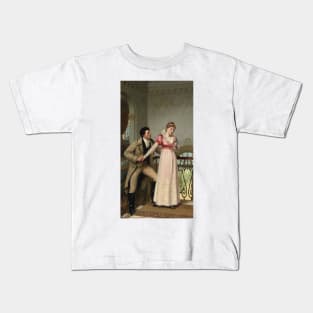 Yes Or No by Edmund Leighton Kids T-Shirt